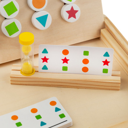TG67008 HOLZ SORTIERER LERNEN FARBEN FORMEN SPIEL
