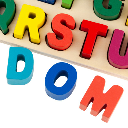 TG67011 montessori dřevěné skládačky abeceda číslice věda