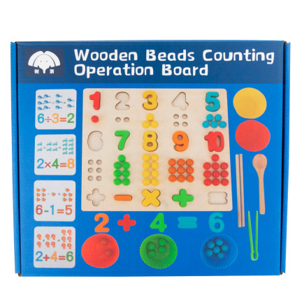 TG67012 MONTESSORI DŘEVĚNÉ PUZZLE MATEMATICKÉ UČENÍ