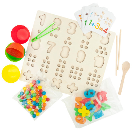 TG67012 MONTESSORI DŘEVĚNÉ PUZZLE MATEMATICKÉ UČENÍ