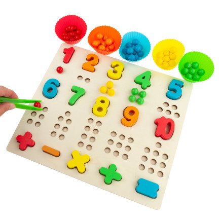 TG67012 MONTESSORI DŘEVĚNÉ PUZZLE MATEMATICKÉ UČENÍ