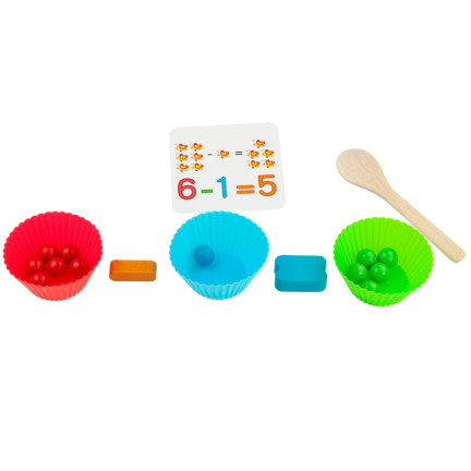 TG67012 MONTESSORI DŘEVĚNÉ PUZZLE MATEMATICKÉ UČENÍ
