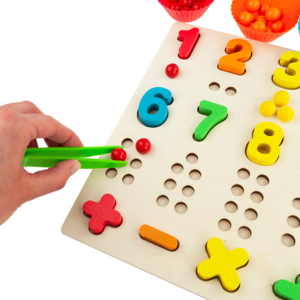 TG67012 MONTESSORI DŘEVĚNÉ PUZZLE MATEMATICKÉ UČENÍ