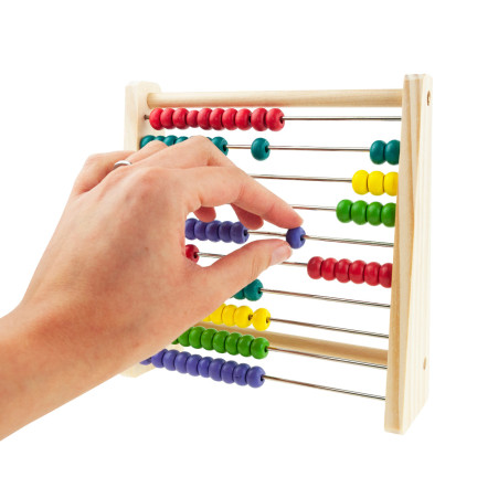 TG67013 HOLZABAKUS ZUM ZÄHLEN LERNEN SCHULE FÜR KINDER