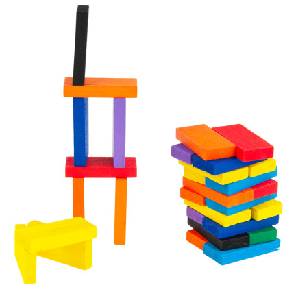 TG67014 DOMINO DŘEVĚNÉ KOSTKY VELKÉ PUZZLE 120 EL.
