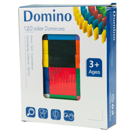 TG67014 DOMINO DŘEVĚNÉ KOSTKY VELKÉ PUZZLE 120 EL.