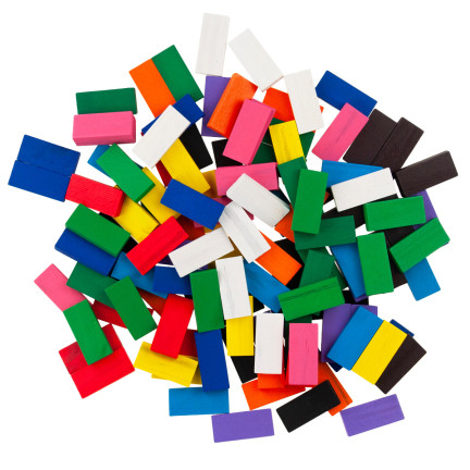 TG67014 DOMINO DŘEVĚNÉ KOSTKY VELKÉ PUZZLE 120 EL.