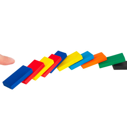 TG67014 DOMINO DŘEVĚNÉ KOSTKY VELKÉ PUZZLE 120 EL.