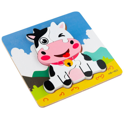 TG67017 DŘEVĚNÉ PUZZLE VZDĚLÁVACÍ BLOKY FUDGE