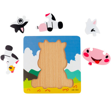 TG67017 DŘEVĚNÉ PUZZLE VZDĚLÁVACÍ BLOKY FUDGE