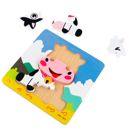 TG67017 DŘEVĚNÉ PUZZLE VZDĚLÁVACÍ BLOKY FUDGE