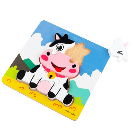 TG67017 DŘEVĚNÉ PUZZLE VZDĚLÁVACÍ BLOKY FUDGE