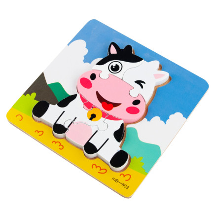 TG67017 DŘEVĚNÉ PUZZLE VZDĚLÁVACÍ BLOKY FUDGE