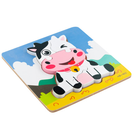 TG67017 DŘEVĚNÉ PUZZLE VZDĚLÁVACÍ BLOKY FUDGE