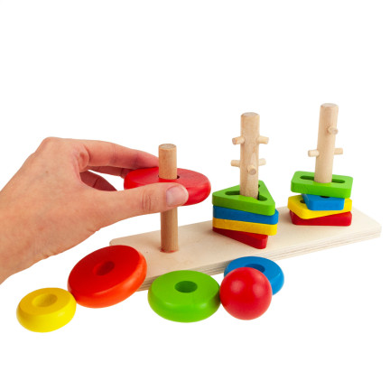 TG67023 TŘÍDIČKA PUZZLE/RUČNÍ DŘEVĚNÉ PUZZLE