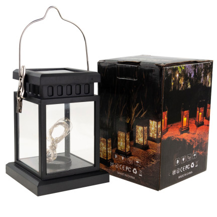 TG67267 SOLÁRNÍ LED FLAMMER LAMPARNIA DRUCIKA OGROD LAMPION PRO BALKON TERASU