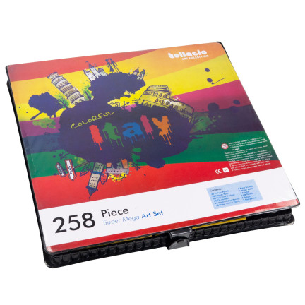 TG67284 KUNSTSET MALKOFFER 258EL.
