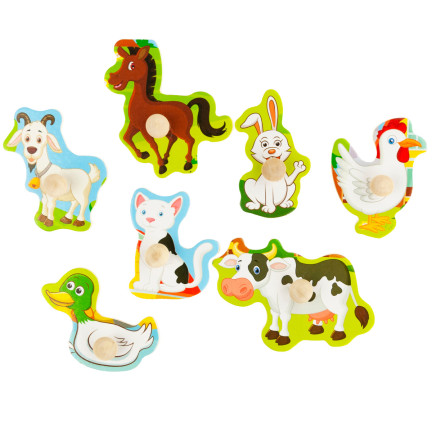 TG67287 PÄDAGOGISCHE BAUERNHOF PUZZLE-BLÖCKE FÜR KLEINKINDER