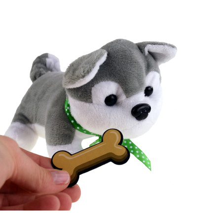 TG67294 HUND + TRÄGER HUNDESCHÜSSEL BÜRSTE WELPE