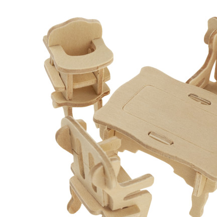 TG67315 Puppenhausmöbel aus Holz 34 Stück