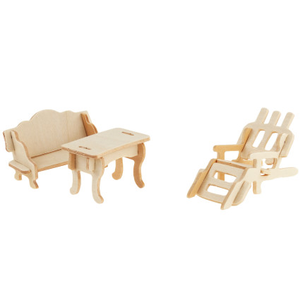 TG67315 Puppenhausmöbel aus Holz 34 Stück