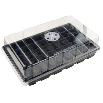 TG71789 Mini Greenhouse for Germination, Seedling Grower + Ventilation, 40 Compartments