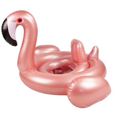 TG67349 Inflatable flamingo ring with a seat for children
