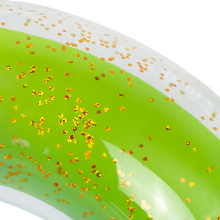 TG67354 AUFBLASBARES SCHWIMMRAD GLITZER-REGENBOGEN FÜR KINDER