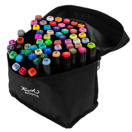 TG67373 ALKOHOL MARKER 60 STÜCK MARKER DOPPELSEITIGE MARKER