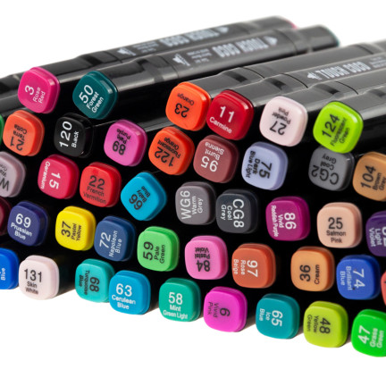 TG67373 ALKOHOL MARKER 60 STÜCK MARKER DOPPELSEITIGE MARKER