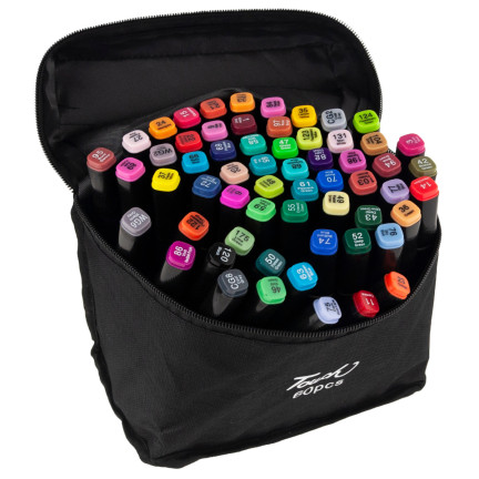 TG67373 ALKOHOL MARKER 60 STÜCK MARKER DOPPELSEITIGE MARKER