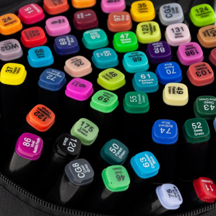 TG67373 ALKOHOL MARKER 60 STÜCK MARKER DOPPELSEITIGE MARKER