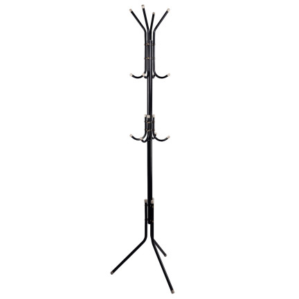TG67388 STOJÍCÍ VĚŠÁK NA OBLEČENÍ ČERNÝ PŘEDSÍŇOVÝ VĚŠÁK