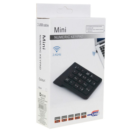 TG67391 BEZDRÁTOVÁ NUMERICKÁ KLÁVESNICE USB NOTEBOOK PC