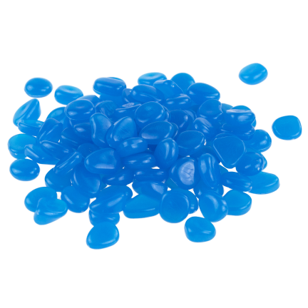 TG67713-5 Glowing Pebbles, Fluorescent Stones, 100 Decorative Pieces