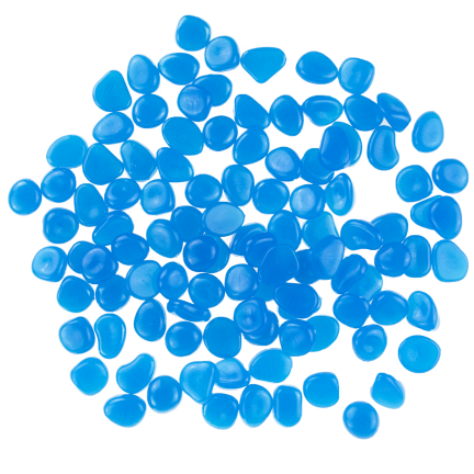 TG67713-5 Glowing Pebbles, Fluorescent Stones, 100 Decorative Pieces