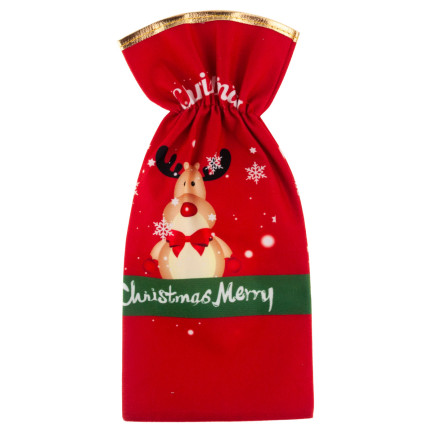 TG69024 FLASCHE FALL WEIHNACHTEN TASCHE GESCHENKE WEIN STOFF