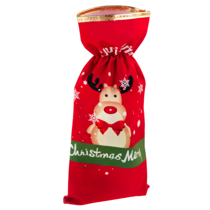 TG69024 FLASCHE FALL WEIHNACHTEN TASCHE GESCHENKE WEIN STOFF