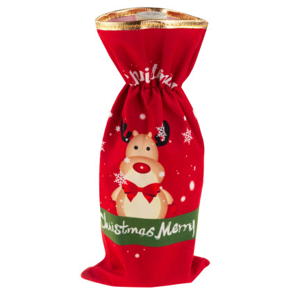 TG69024 FLASCHE FALL WEIHNACHTEN TASCHE GESCHENKE WEIN STOFF