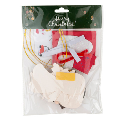 TG69074 WEIHNACHTEN ANHÄNGER WEIHNACHTSBAUMSCHMUCK FENSTERDEKORATION SCHAUMSTOFF DIY