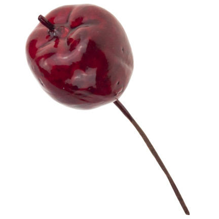 TG69139-4 JABŁUSZKA ZŁOTE JABUŁKA NA DRUCIKU PIKU OZDOBNE WIANKI STROIKI 8 SZT