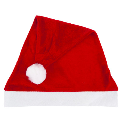 TG69514 TEDDYBÄR SANTA HUT MIT POMPOM UNIVERSAL GRÖSSE ROT