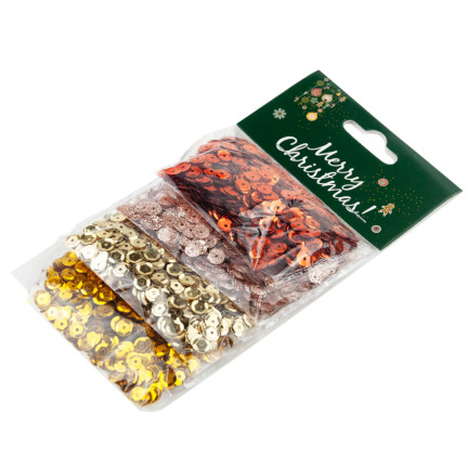 TG69526 DEKORATIVE PAILLETTEN SET 6MM DEKORATIV X4 FARBEN