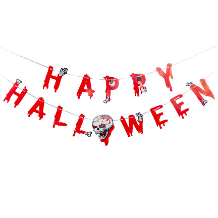 TG70155 HALLOWEENSKÁ DEKORATIVNÍ SADA GIRLANDY BALÓNKY UBRUSY