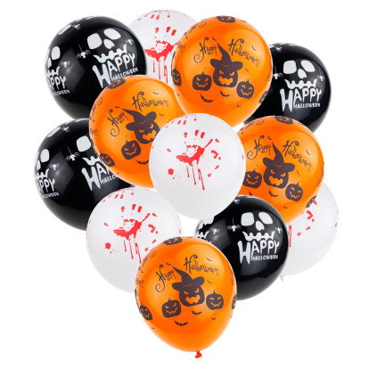 TG70155 HALLOWEENSKÁ DEKORATIVNÍ SADA GIRLANDY BALÓNKY UBRUSY