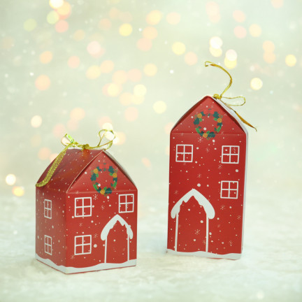 TG70168 ADVENTSKALENDER DIY HÄUSER WEIHNACHTEN FÜLLUNG BOXEN KIT