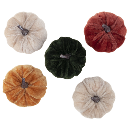 TG70186 KÜNSTLICHE KÜRBISSE 5PCS HALLOWEEN HERBST DEKORATIONEN