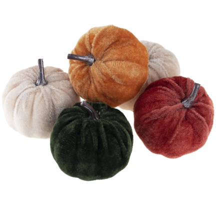 TG70186 KÜNSTLICHE KÜRBISSE 5PCS HALLOWEEN HERBST DEKORATIONEN