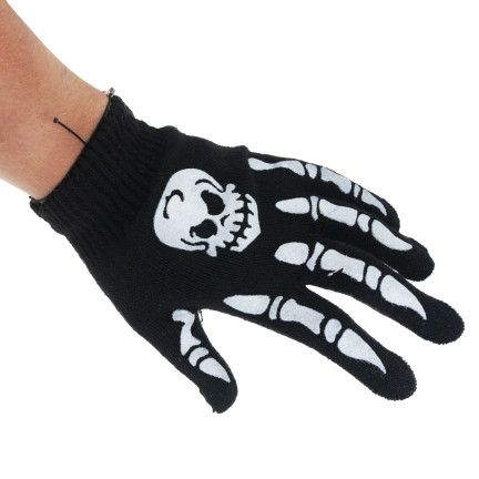 TG70218 HALLOWEEN HANDSCHUHE SKELETT SKELETT KOSTÜM VERKLEIDUNG UNIVERSAL GRÖSSE
