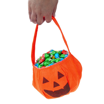 TG70241 DÝŇOVÁ TAŠKA NA SLADKOSTI HALLOWEEN WADERKO LÁTKOVÝ KOŠ NA SLADKOSTI